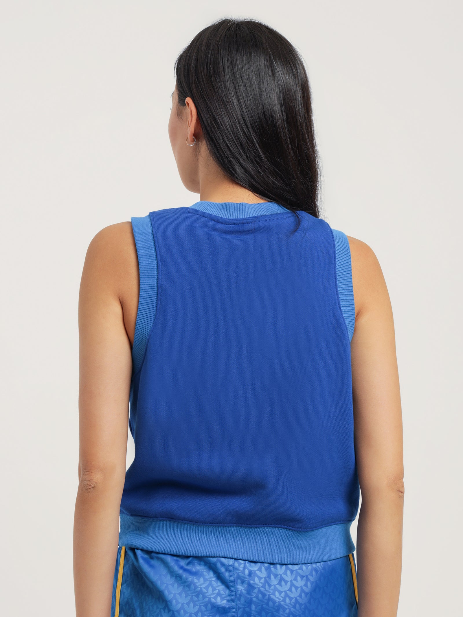 ADICOLOR 70s Heritage Now Sweater Vest in Royal Blue