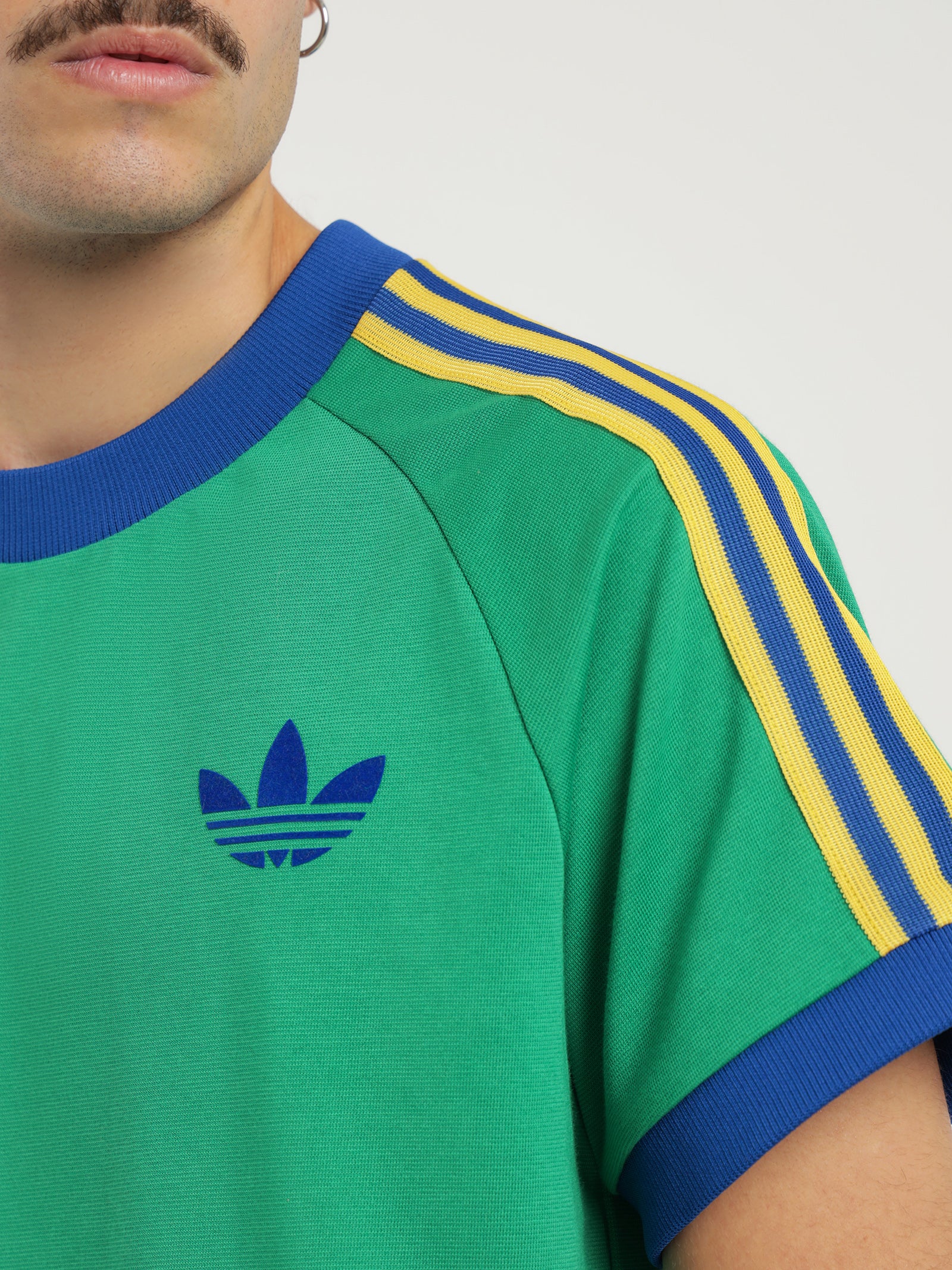 Green Adidas Yellow Adidas T Shirt Retro Adidas Adicolor Green