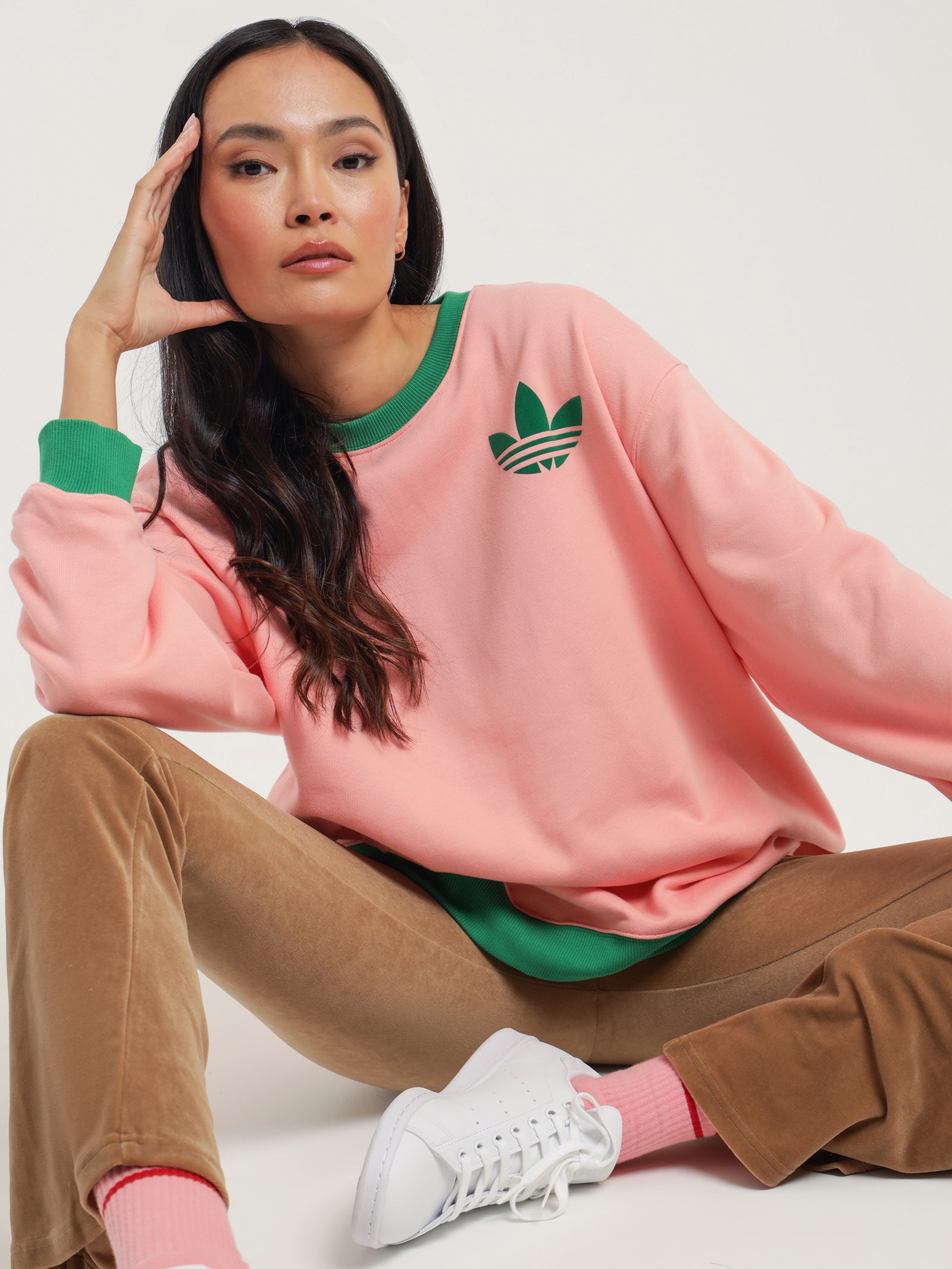 Adidas ADICOLOR 70s Heritage Now Sweatshirt Pink