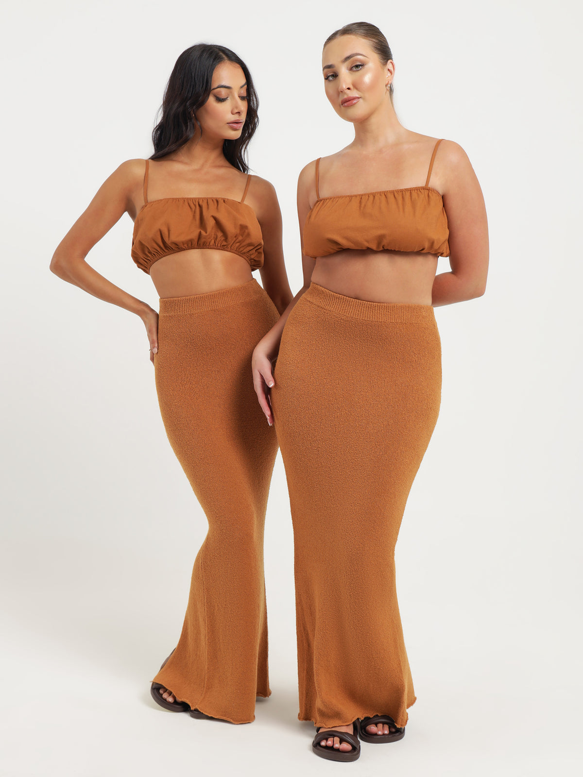 Mimi Maxi Skirt in Toffee