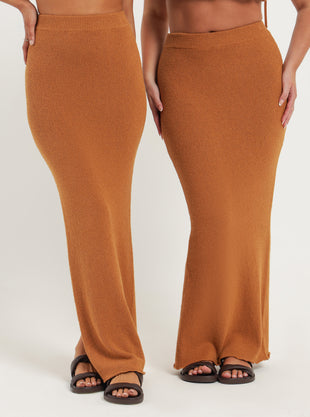Mimi Maxi Skirt in Toffee