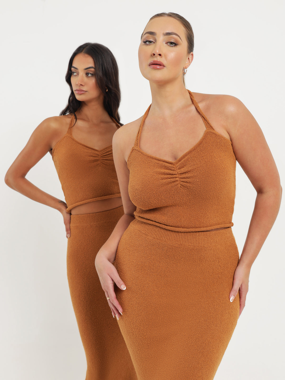 Mimi Halter Top in Toffee