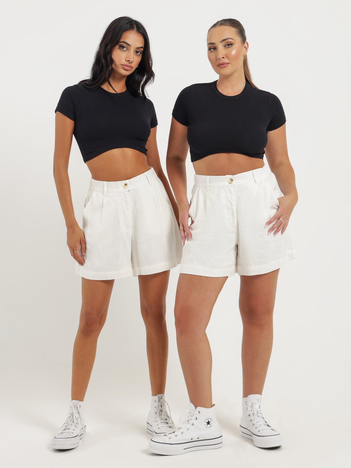 Imogen Relaxed Shorts in Off White