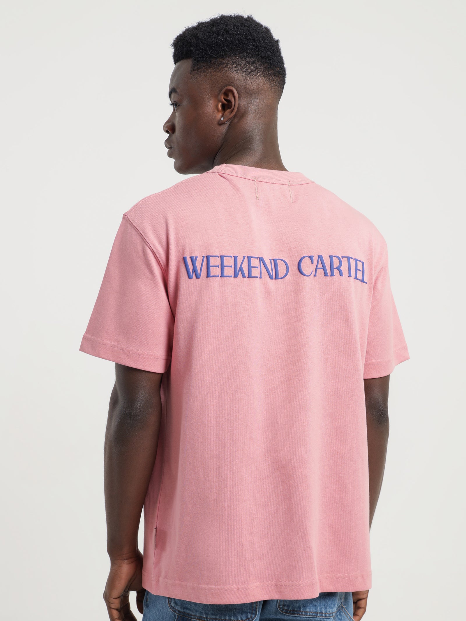 Cartel Logo T-Shirt in Taffy Pink - Glue Store