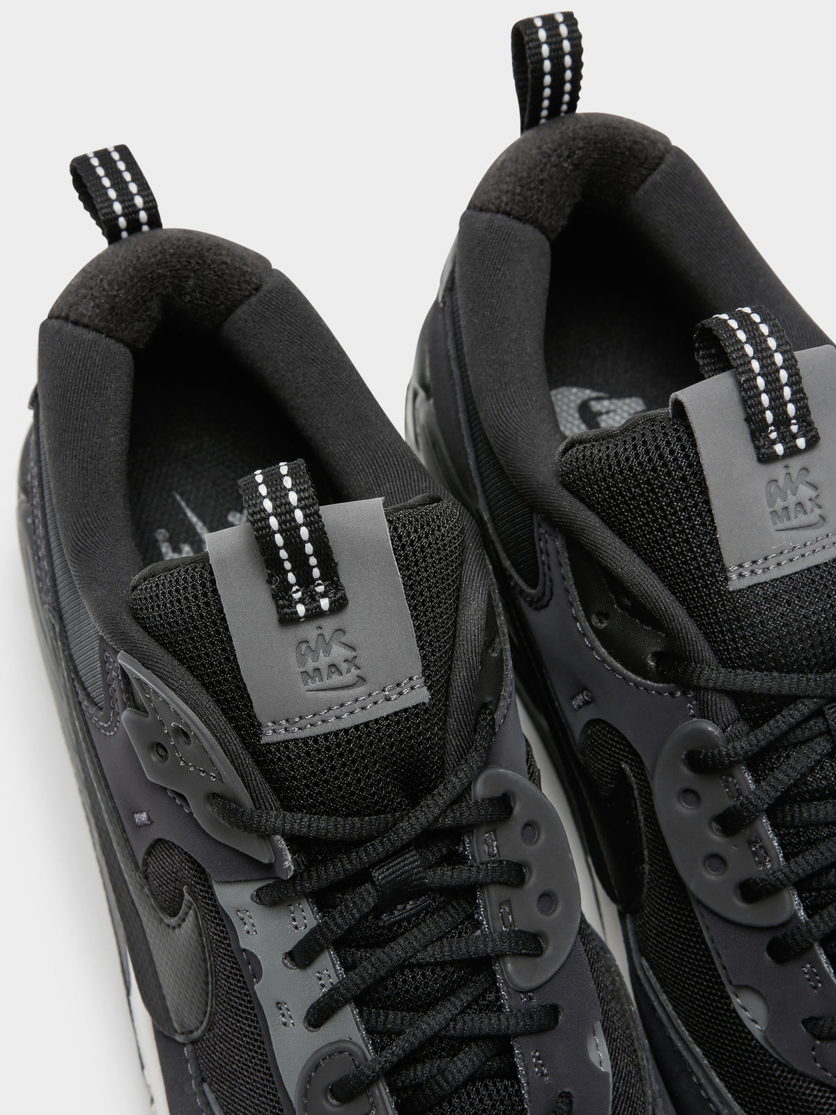 Womens Air Max 90 Futura Sneakers in Black &amp; Grey
