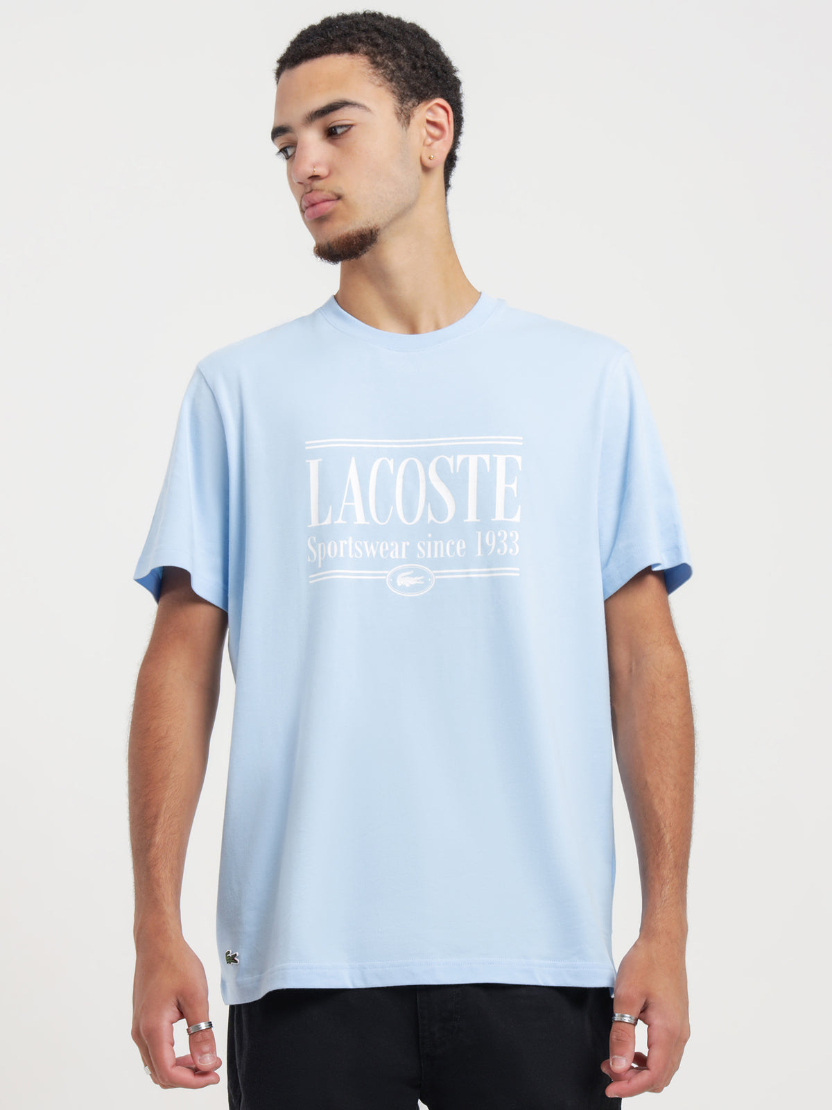 Soft Branding T-Shirt in Light Blue