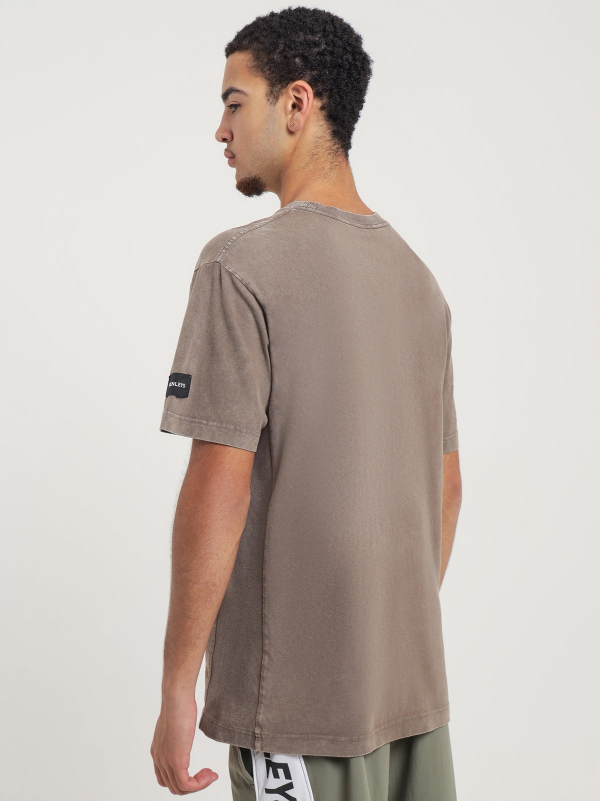 Micro Staple T-Shirt in Brown