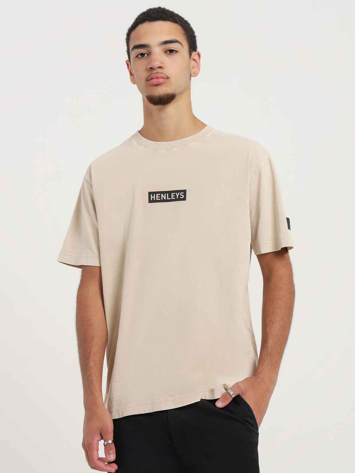 Micro Staple T-Shirt in Cream