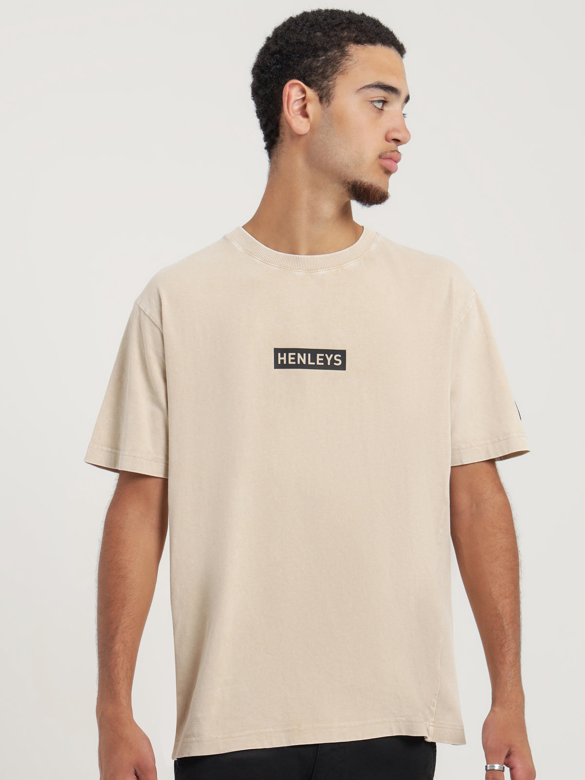 Micro Staple T-Shirt in Cream