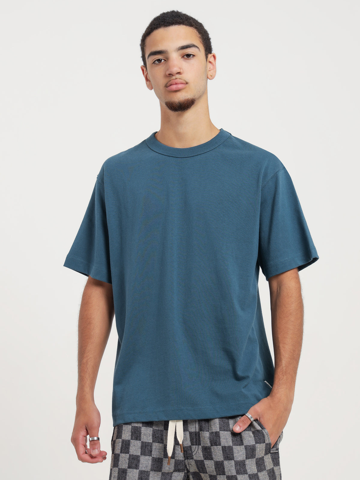Heavyweight Crew T-Shirt in Pacific Blue