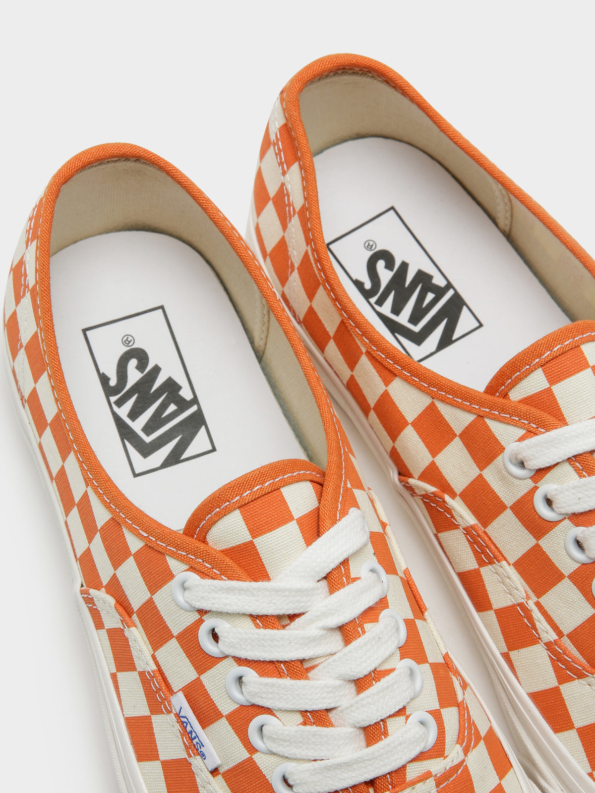 Unisex Authentic DX Anaheim Factory Sneakers in Checkerboard Burnt Orange