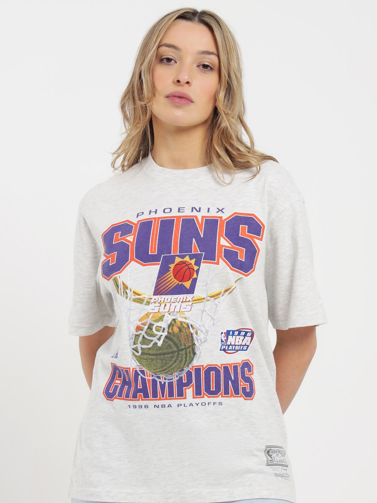 Nothing But Net Suns T-Shirt in Silver