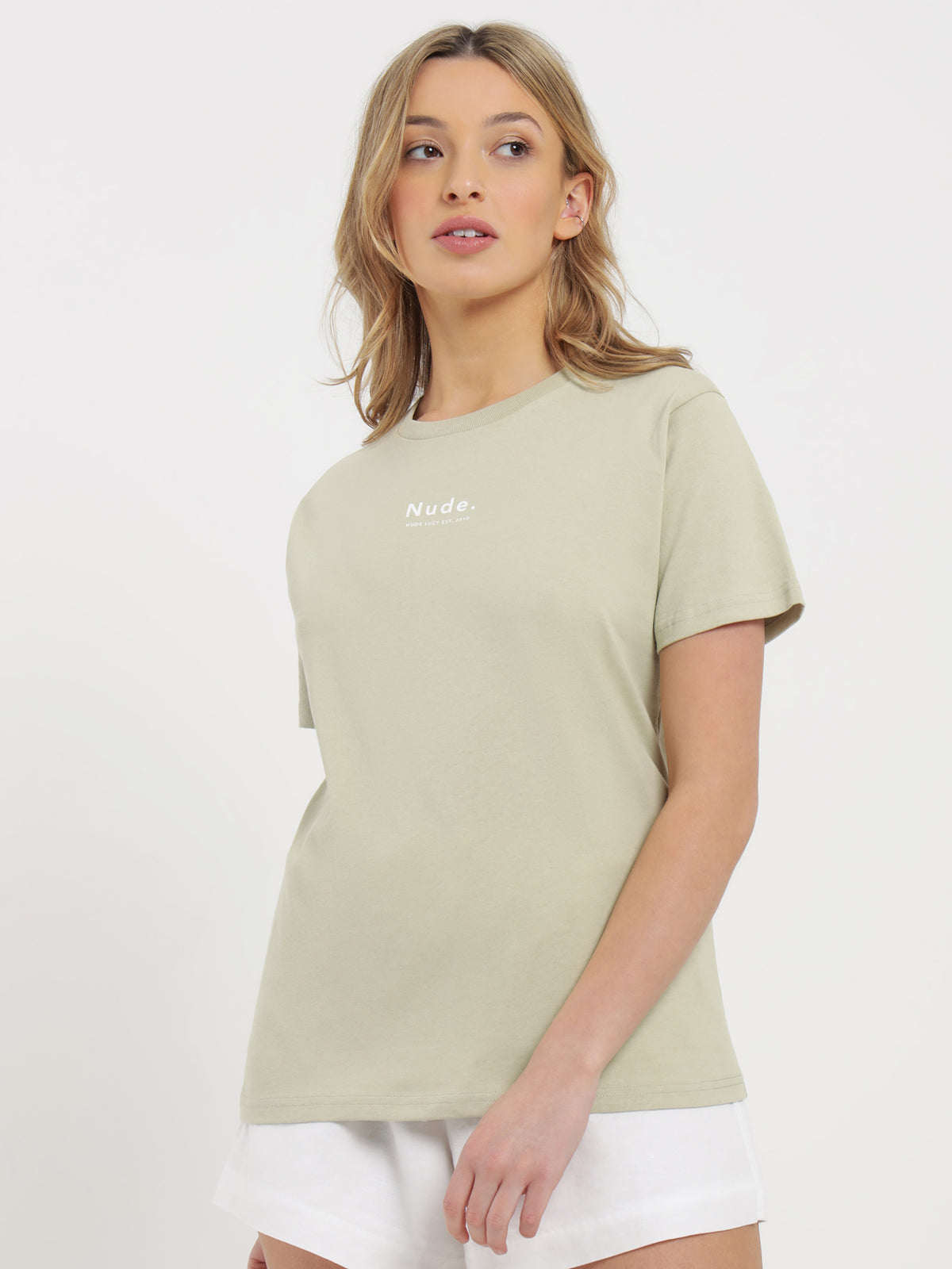 Nude Organic Hemp T-Shirt in Eucalyptus