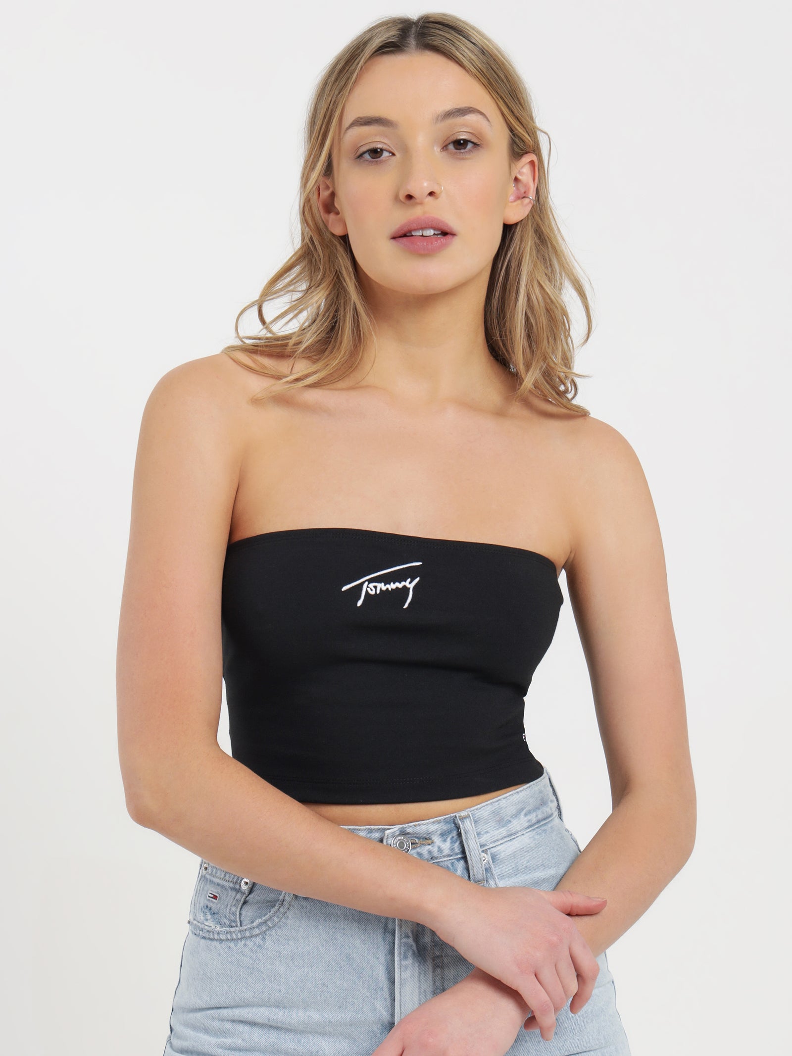 Crop Signature Tube Top