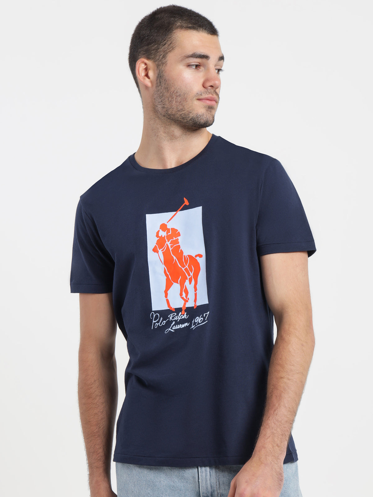 Big Pony Print T-Shirt in Navy