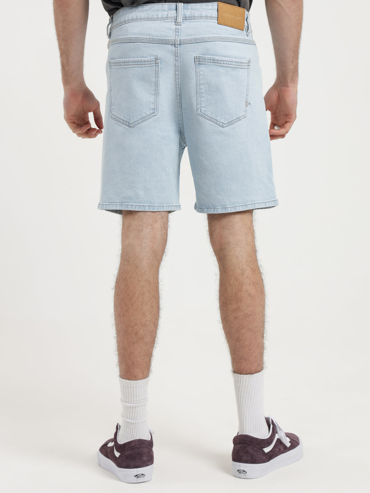 Colt Relaxed Denim Shorts in Bleach Blue