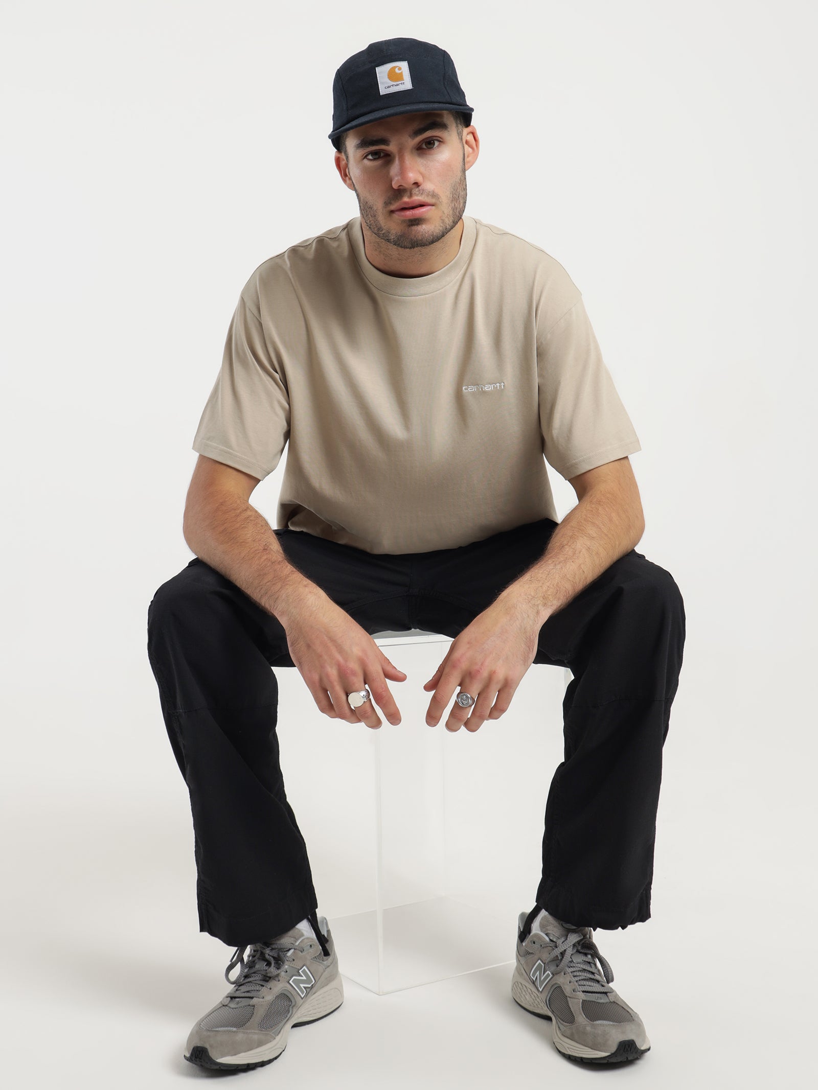 Script Embroidery T-Shirt