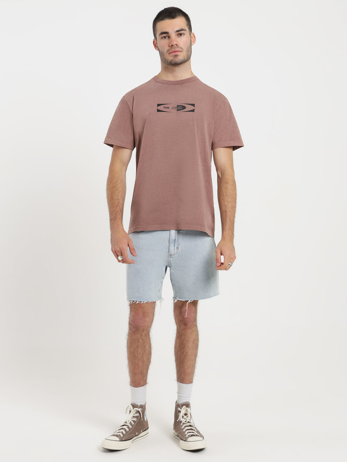 Thrills Paradise Code T-Shirt | Rose