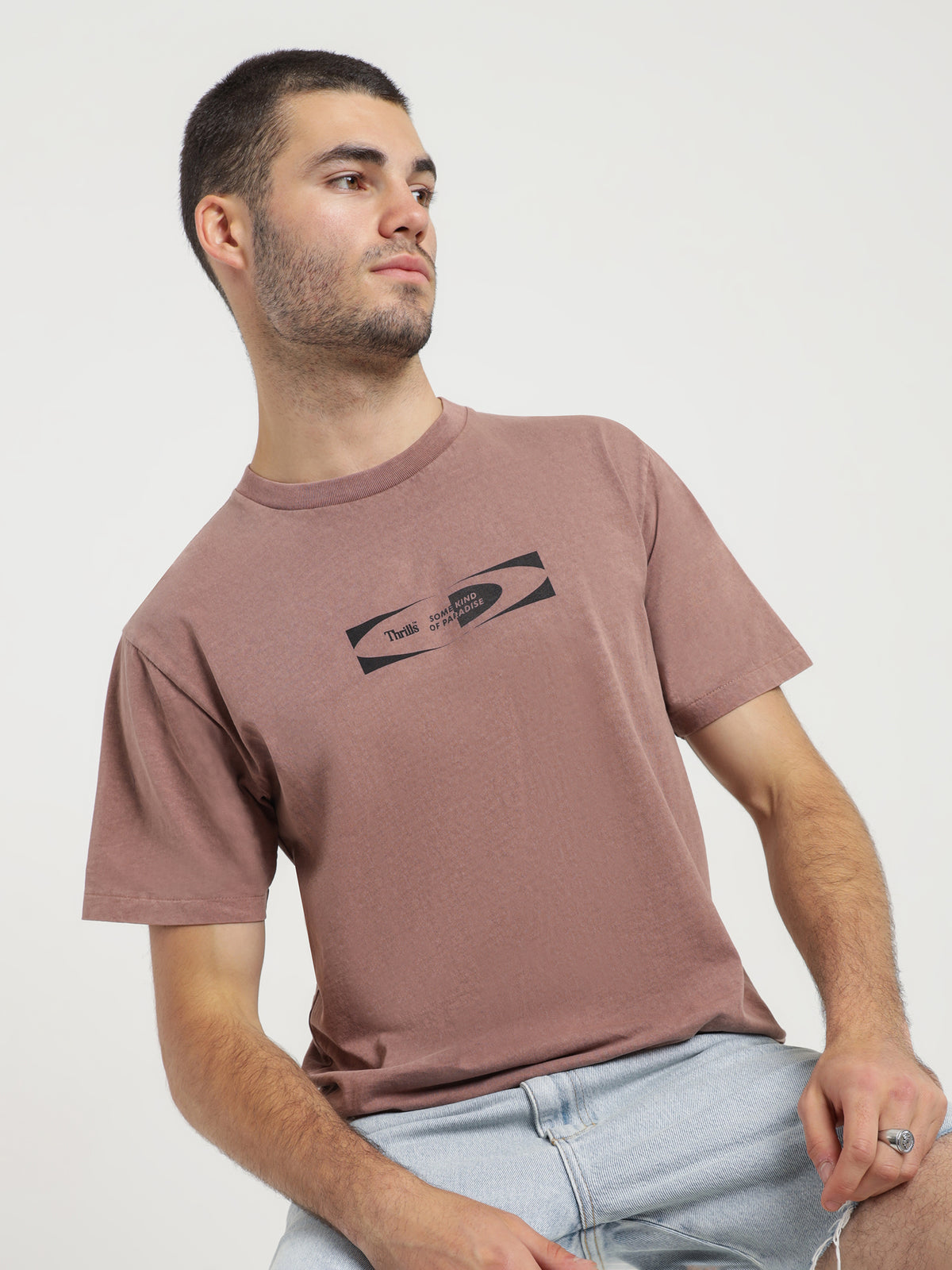 Thrills Paradise Code T-Shirt | Rose