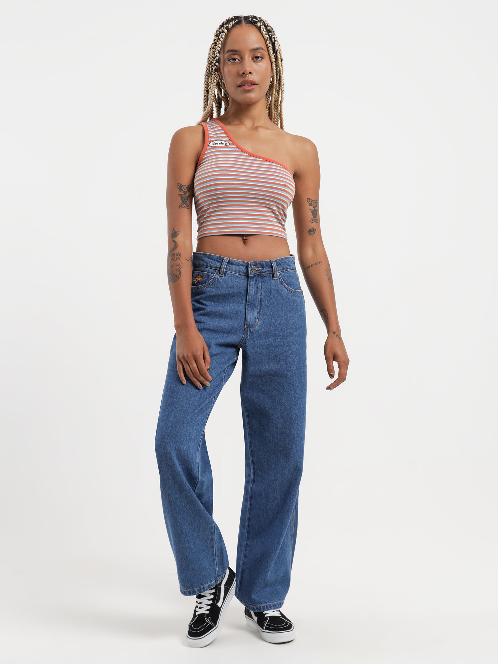 Worship Sloucher Jeans Electric Blue | Glue Store