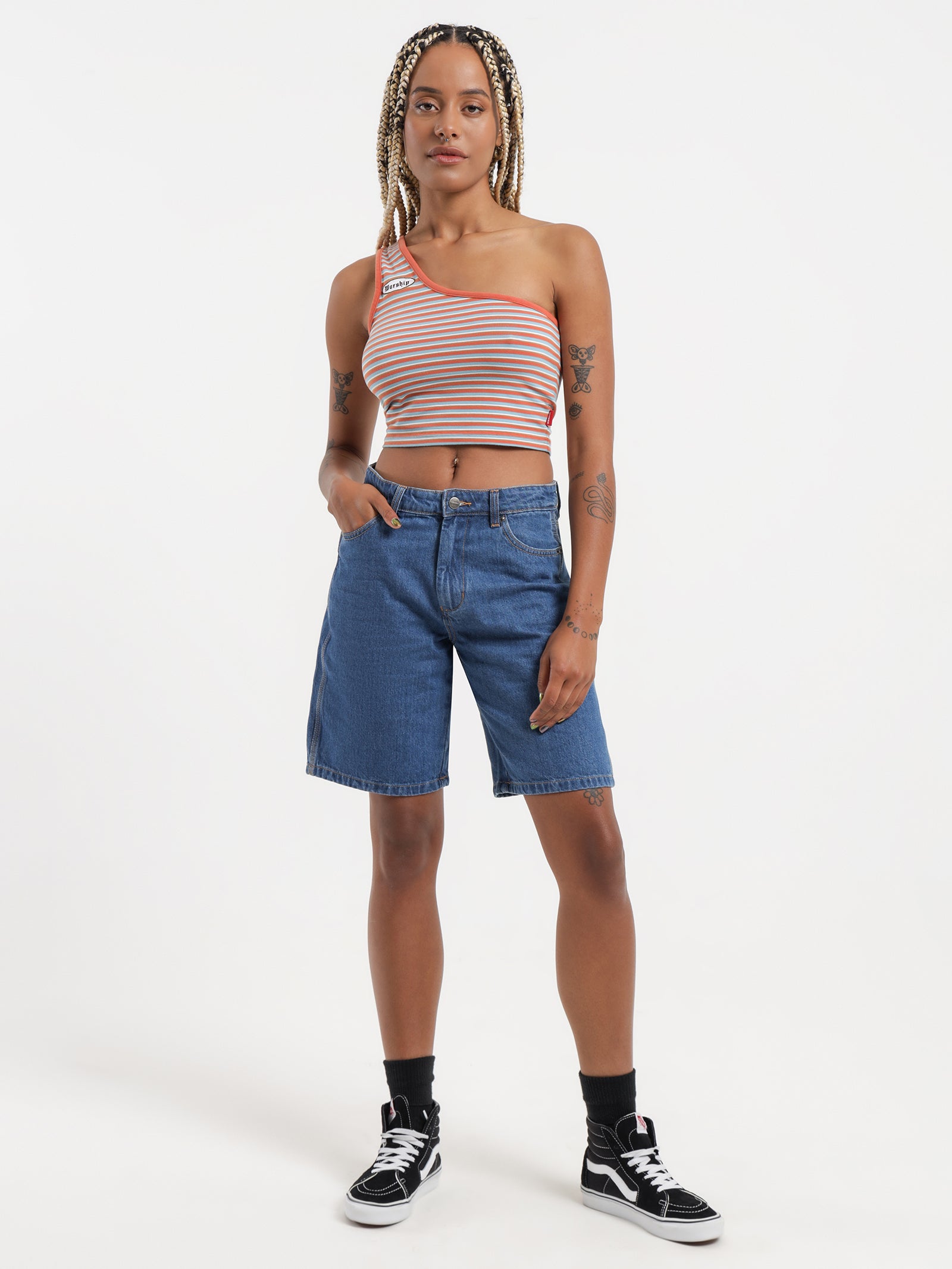 Worship Sloucher Shorts Electric Blue | Glue Store