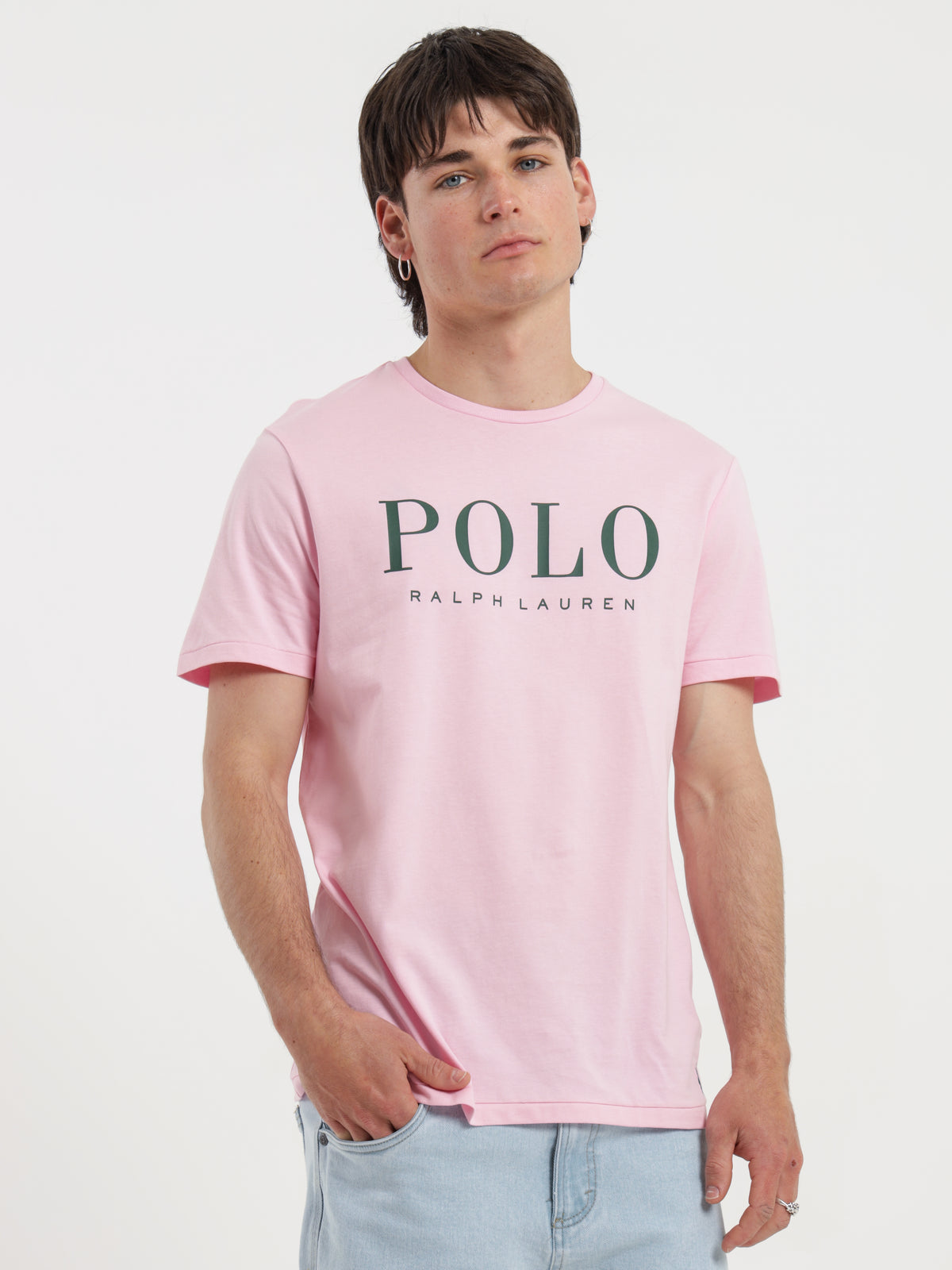Logo T-Shirt in Carmel Pink