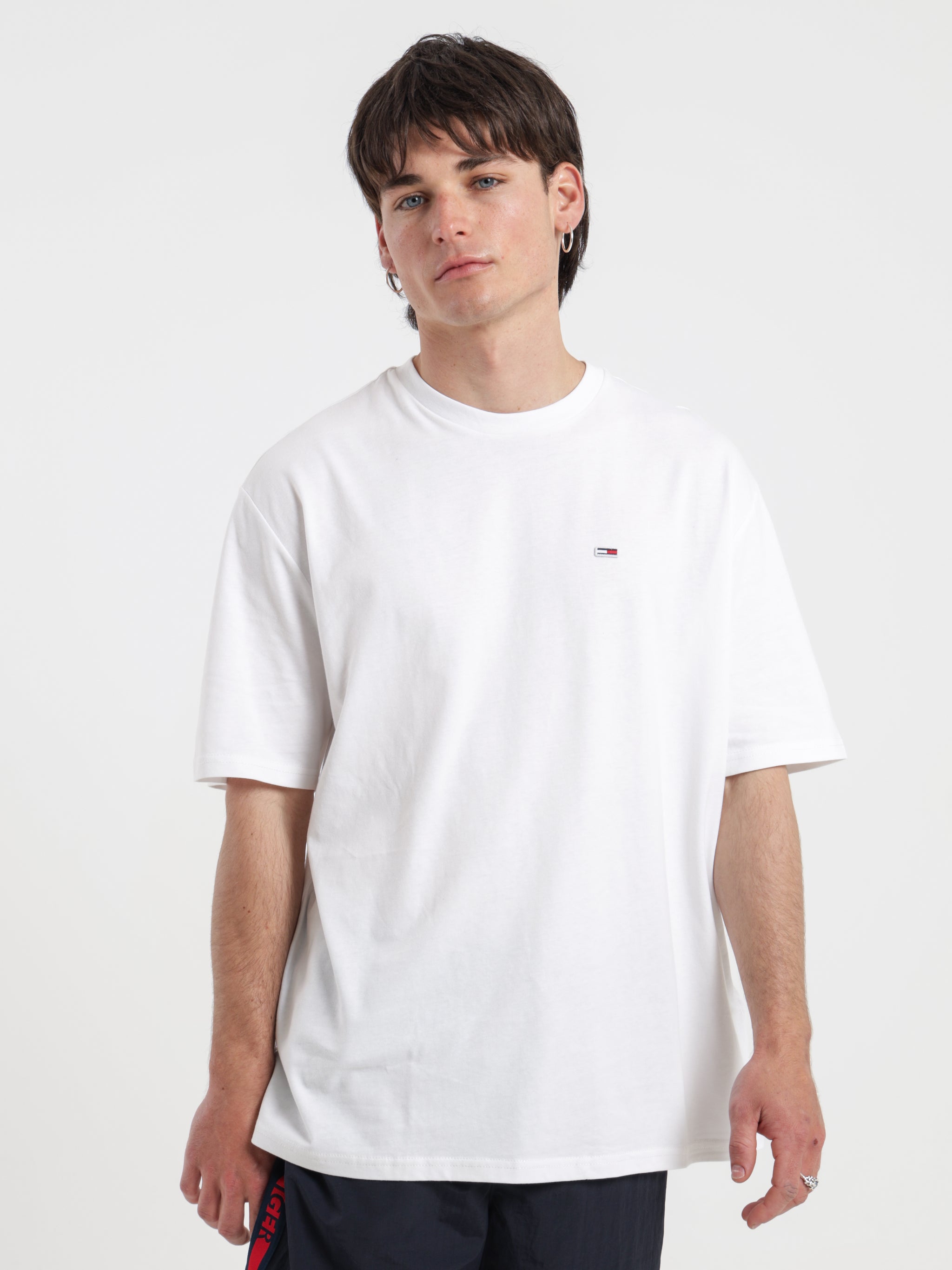 Essential Crew Neck Skate T-Shirt in White - Glue Store