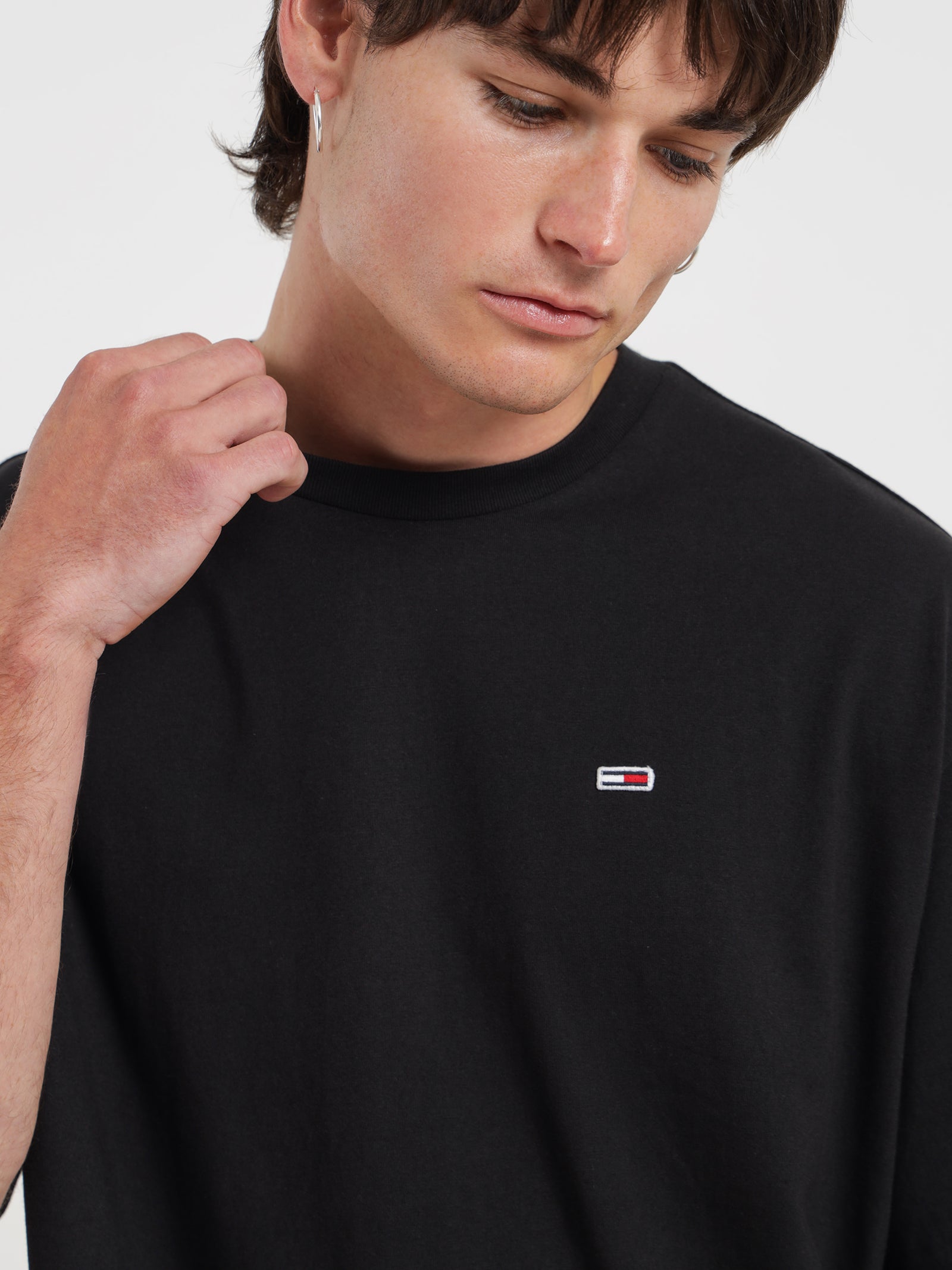 Essential Crew Neck Skate T-Shirt in Black - Glue Store