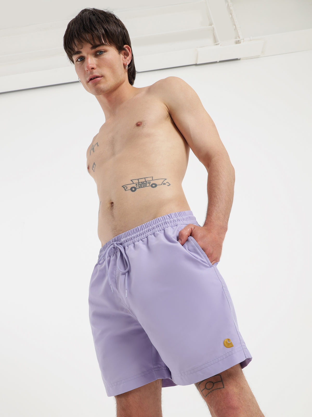 Chase Swim Trunks in Lavender