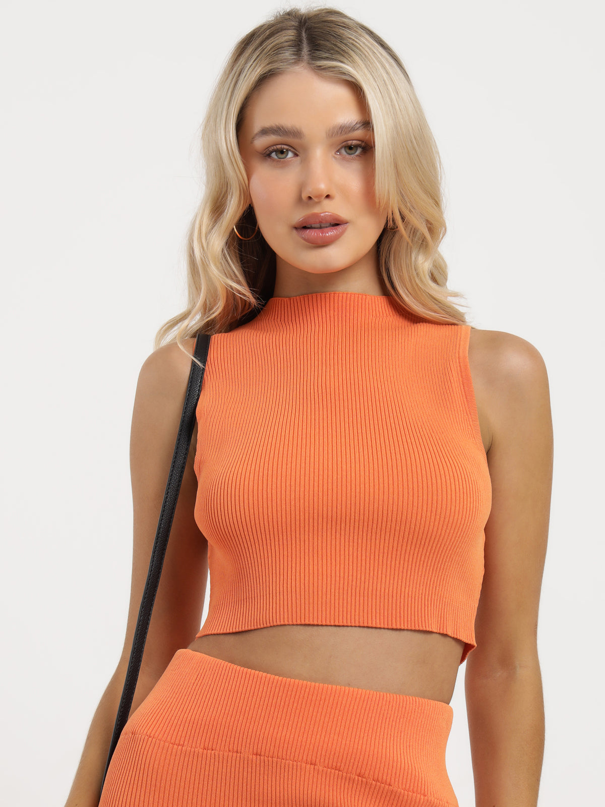 Ariya Knit Top in Tango Orange