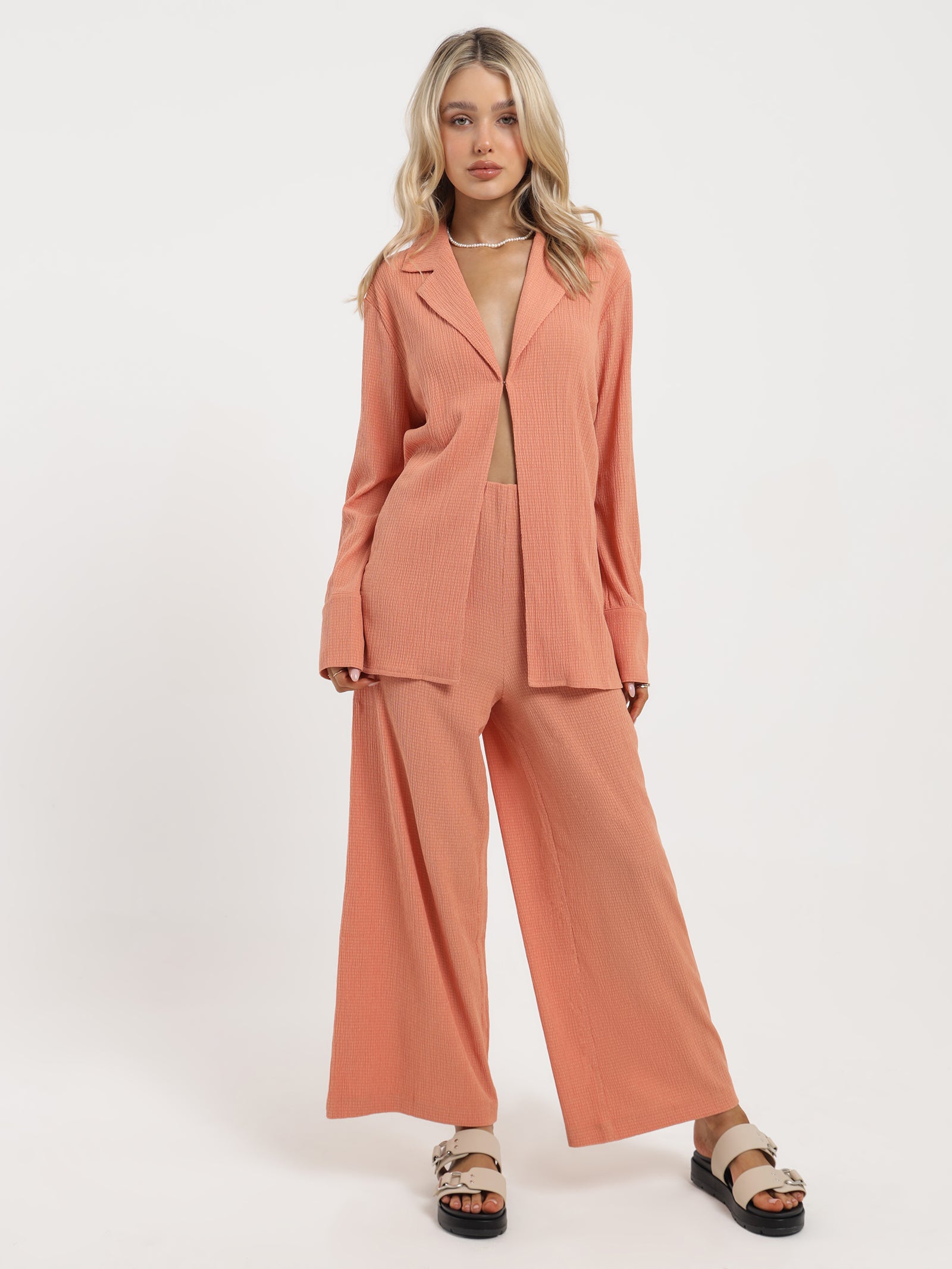 Amber Crinkle Culottes