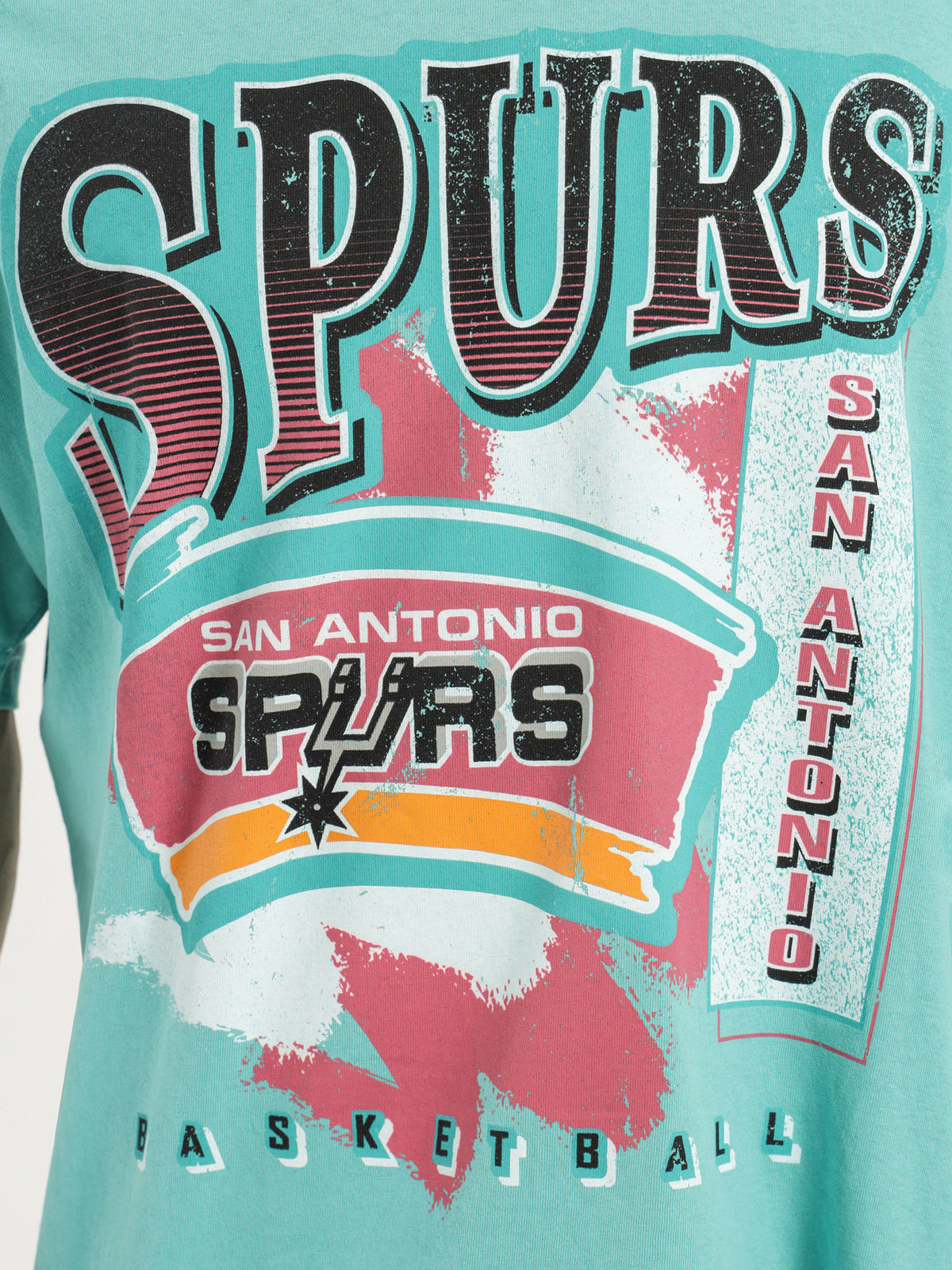 San Antonio Spurs T-Shirt in Aqua