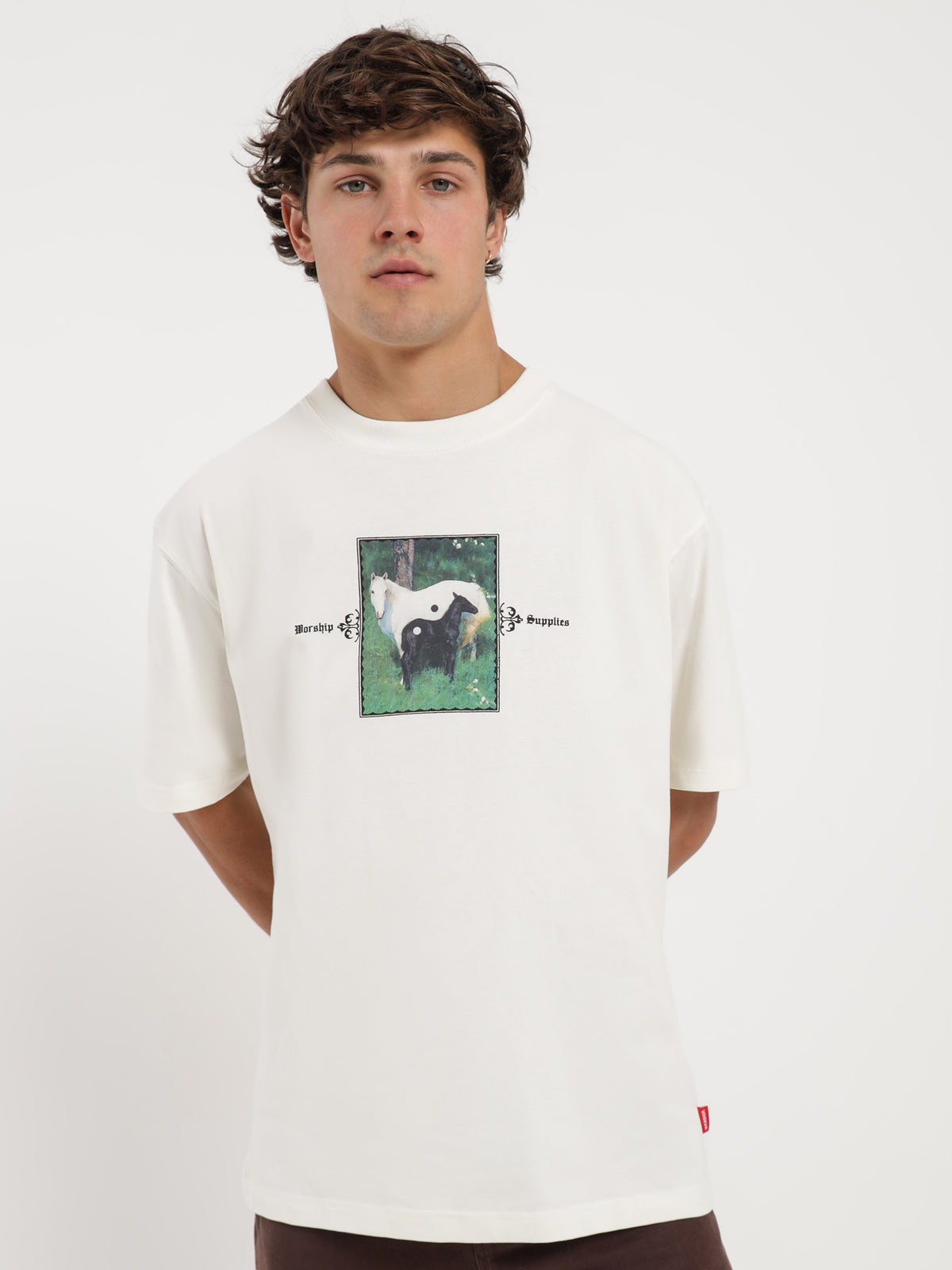 Pony Boy T-Shirt in Bone White