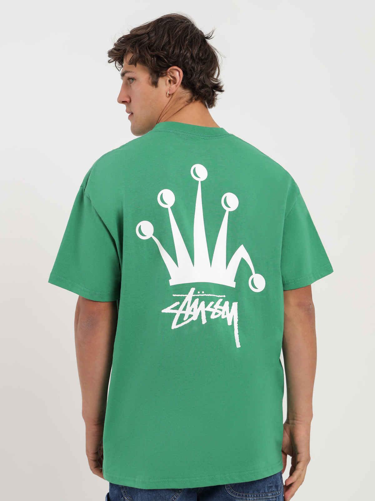 Bent Crown Heavyweight T-Shirt in Green