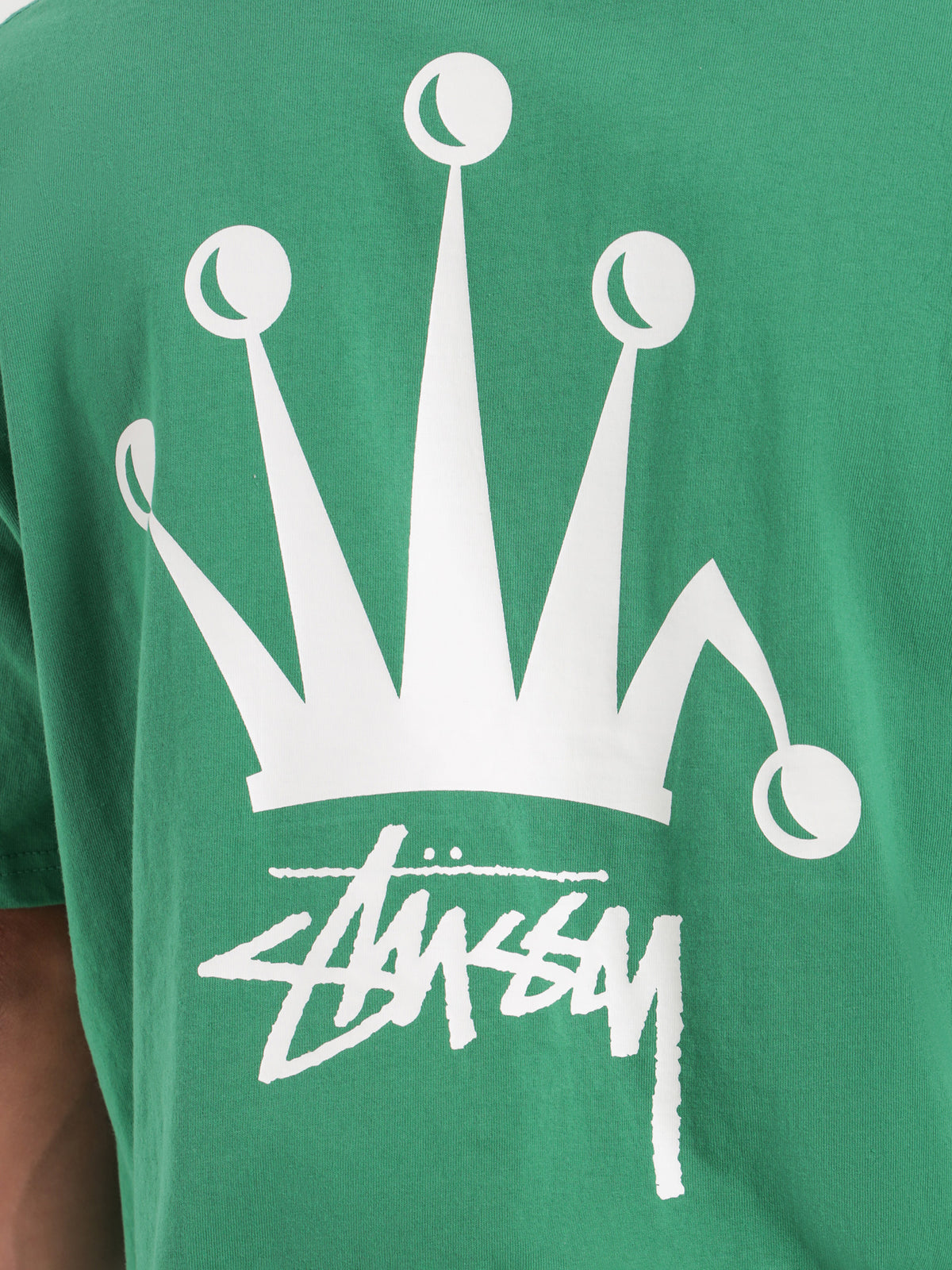 Bent Crown Heavyweight T-Shirt in Green