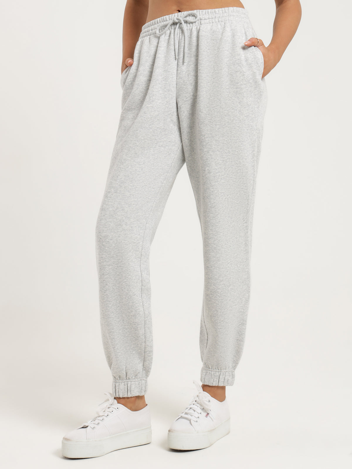 Carter Curated Trackpants in Grey Marle