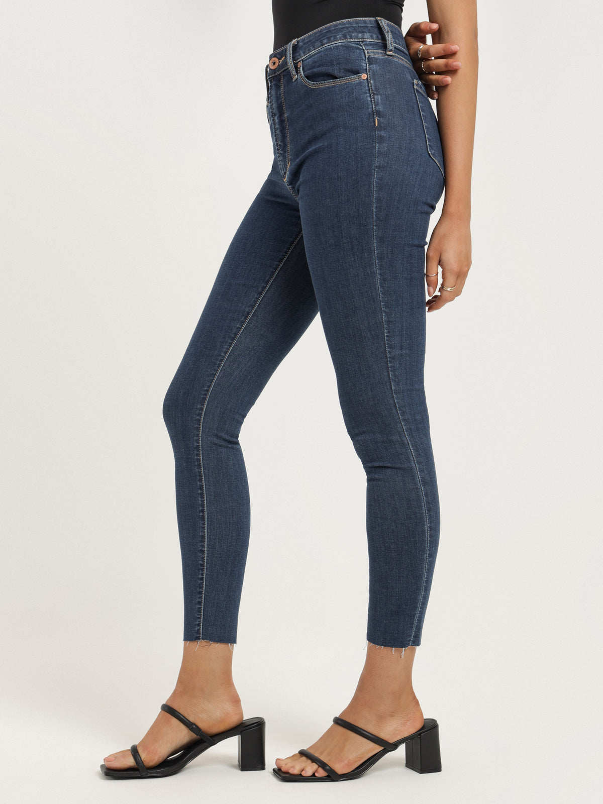 Articles Of Society High Lisa Skinny Jeans | Dark Medium Rinse