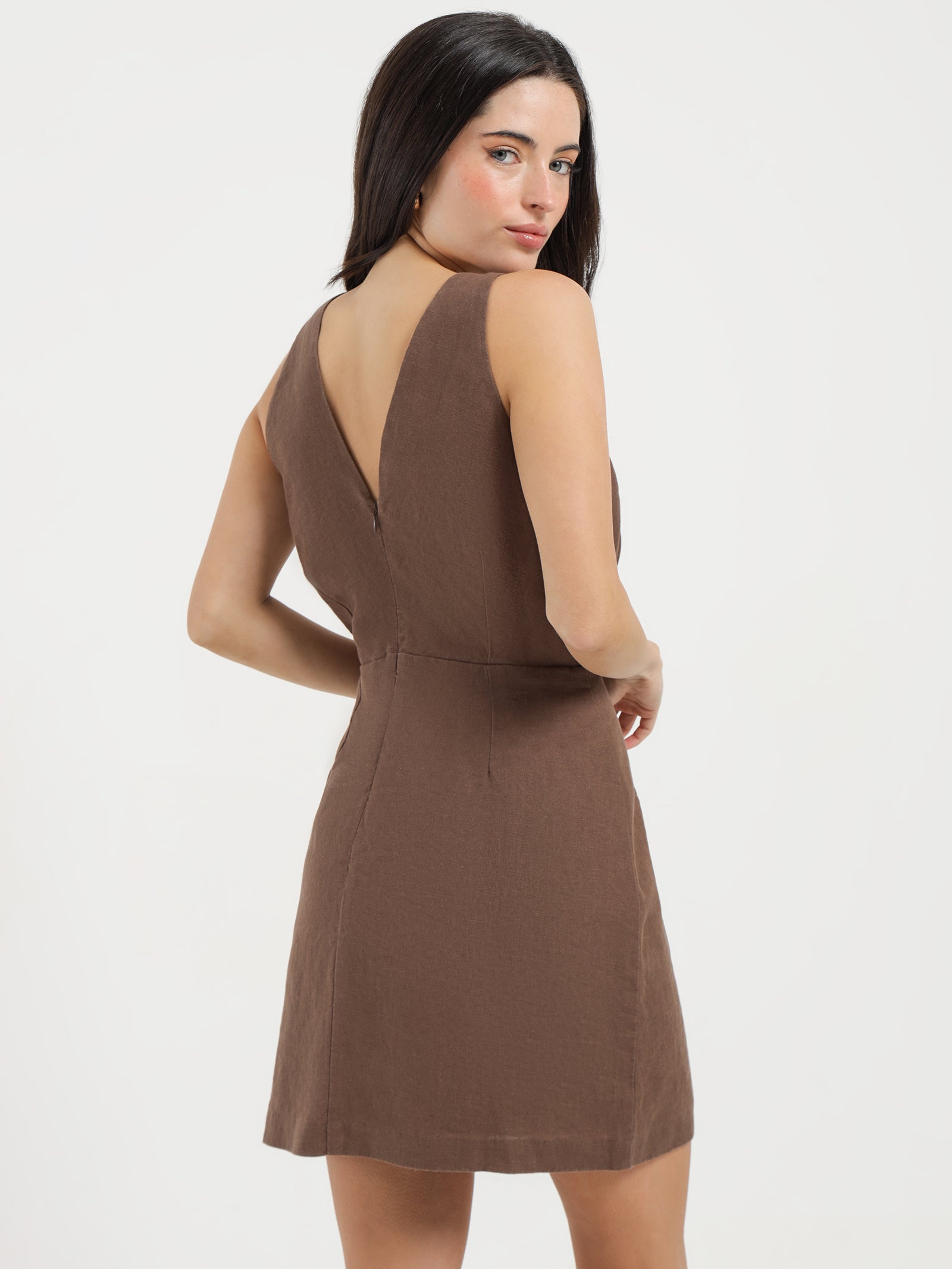 Sima Linen Mini Dress