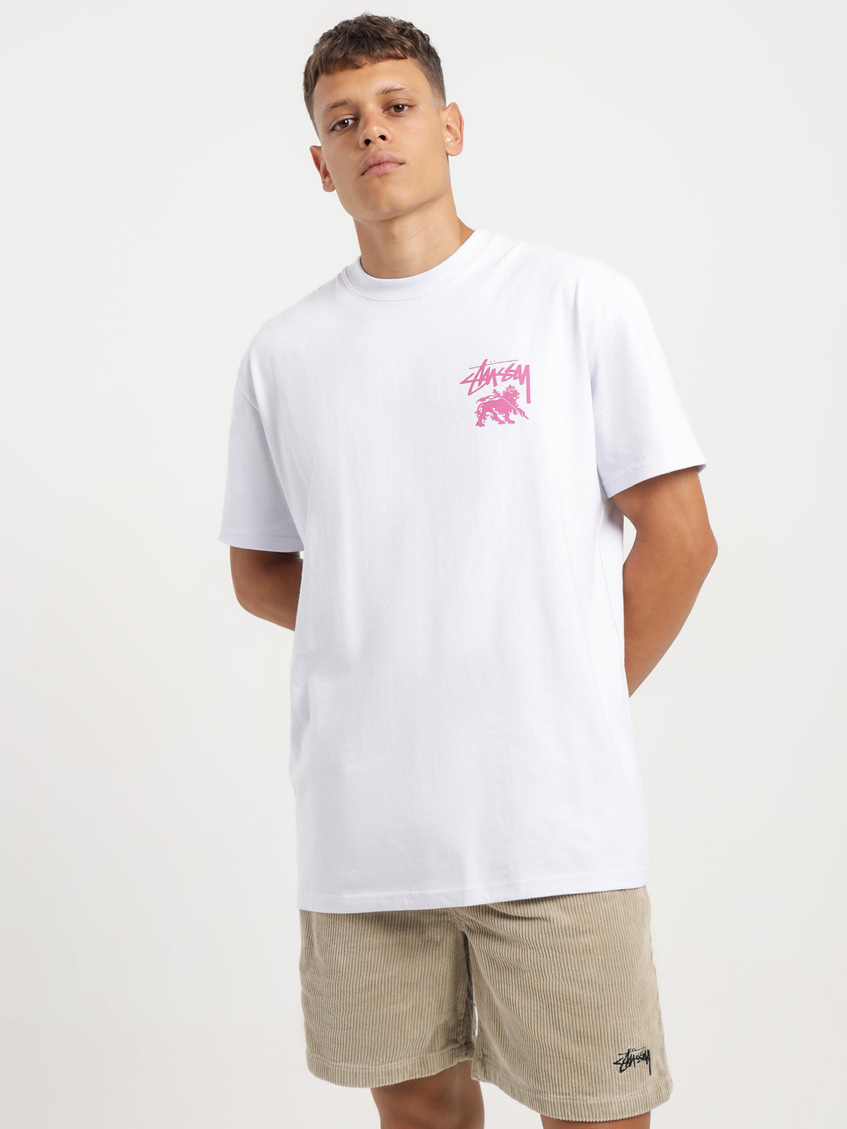 Rasta Dot 50/50 Short Sleeve T-Shirt in White