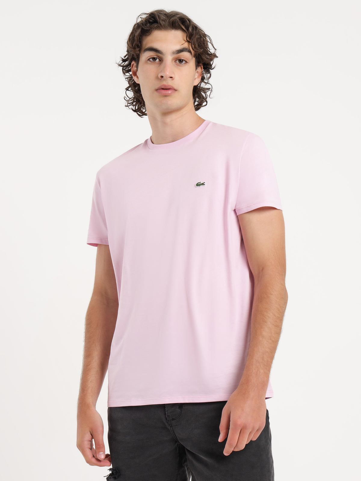 Classic Crew Neck T-Shirt in Pink