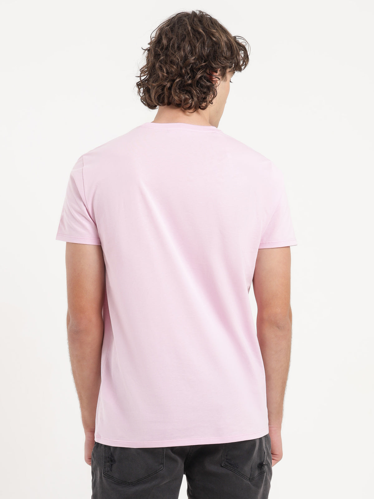 Classic Crew Neck T-Shirt in Pink