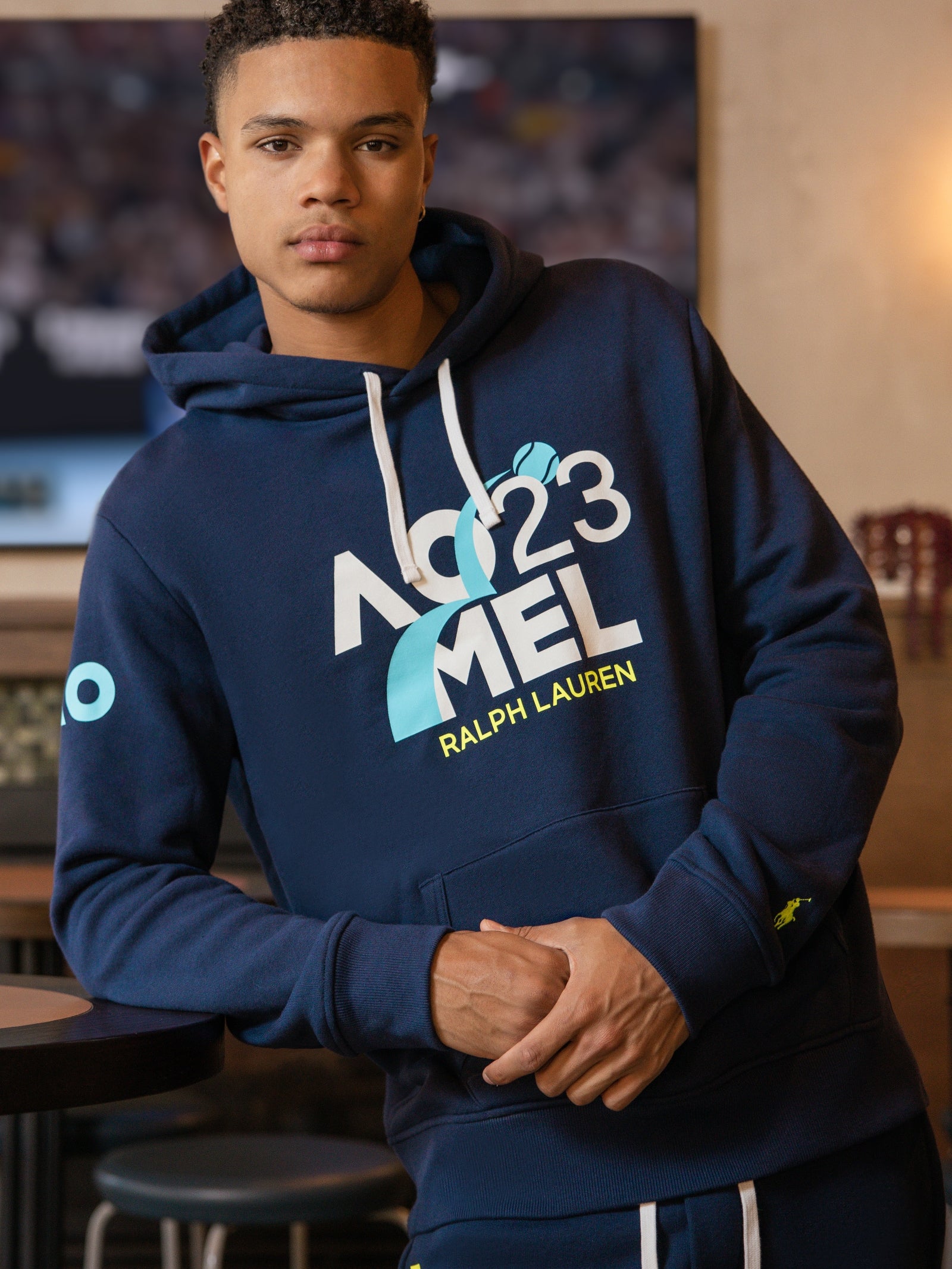 AO Long Sleeve Polo Hood