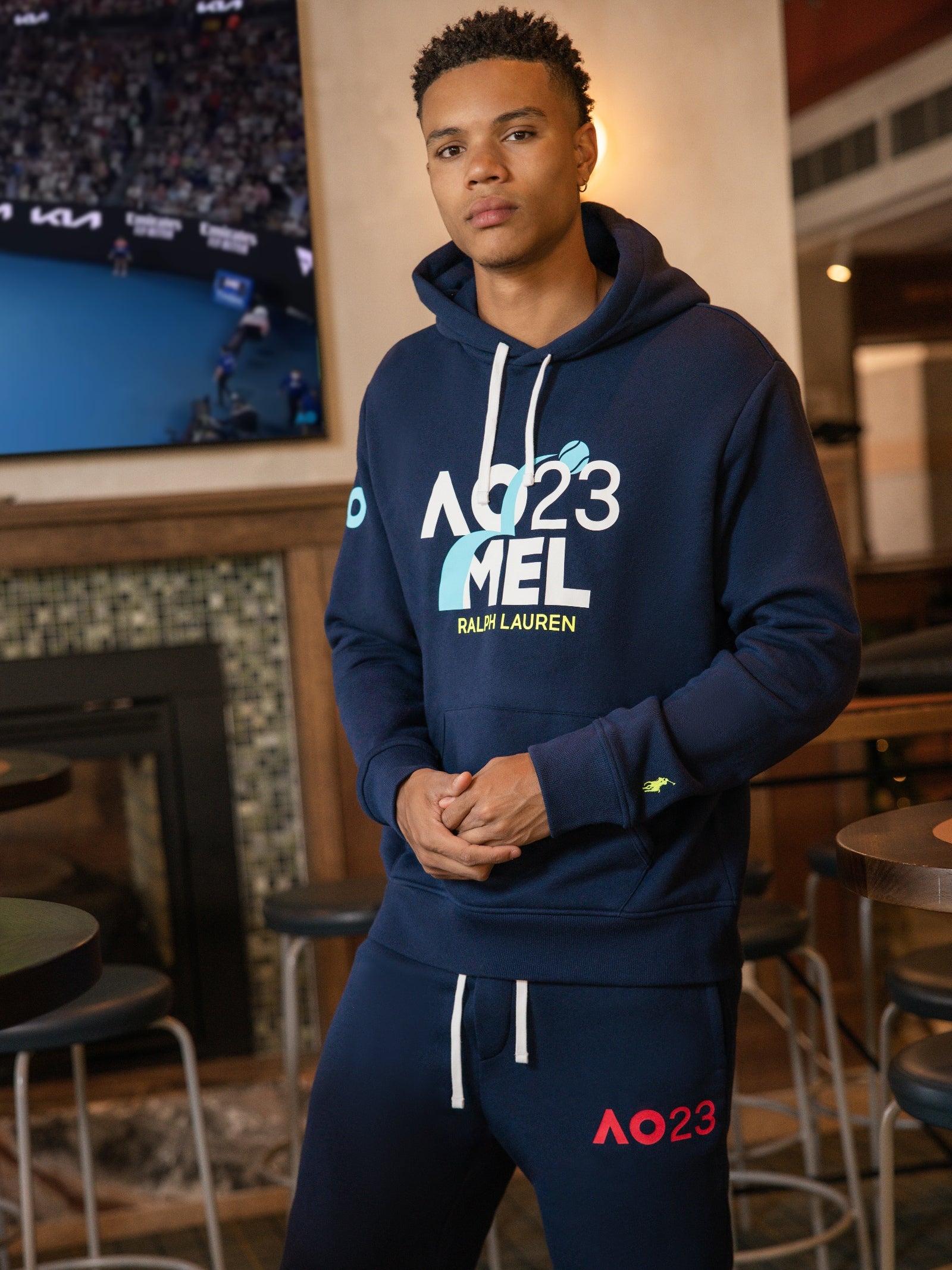 AO Long Sleeve Polo Hood