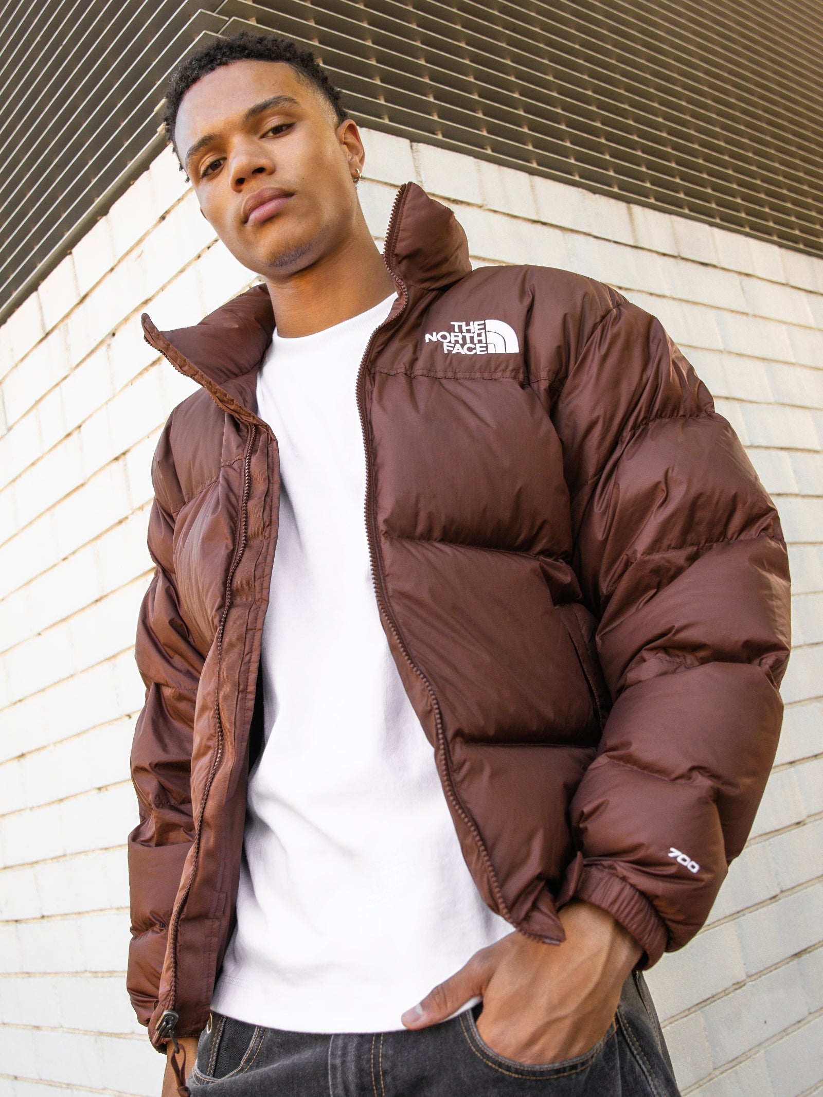 The North Face 1996 Retro Nuptse Down Jacket In Brown The North