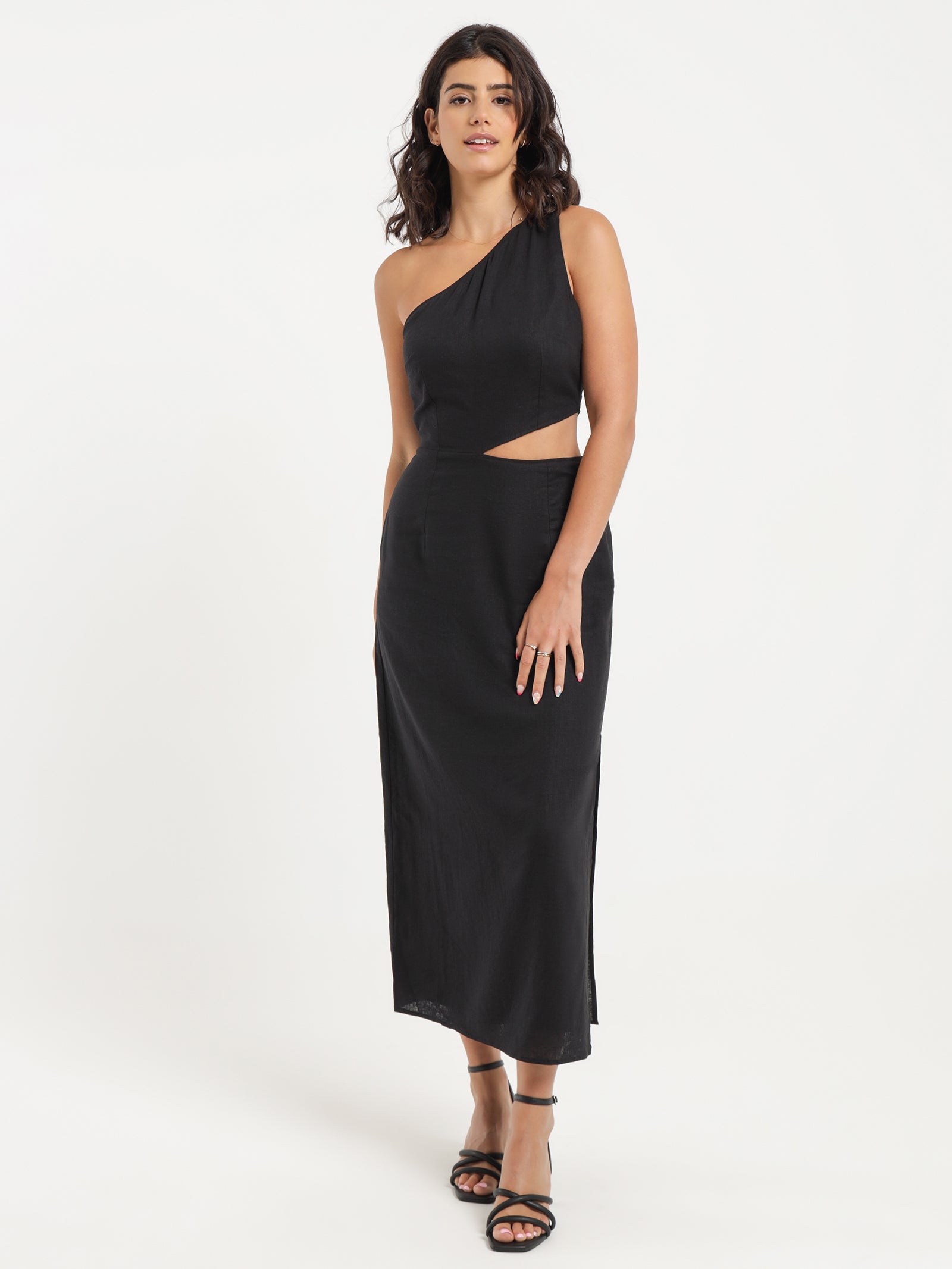 Fin Asymmetrical Maxi Dress