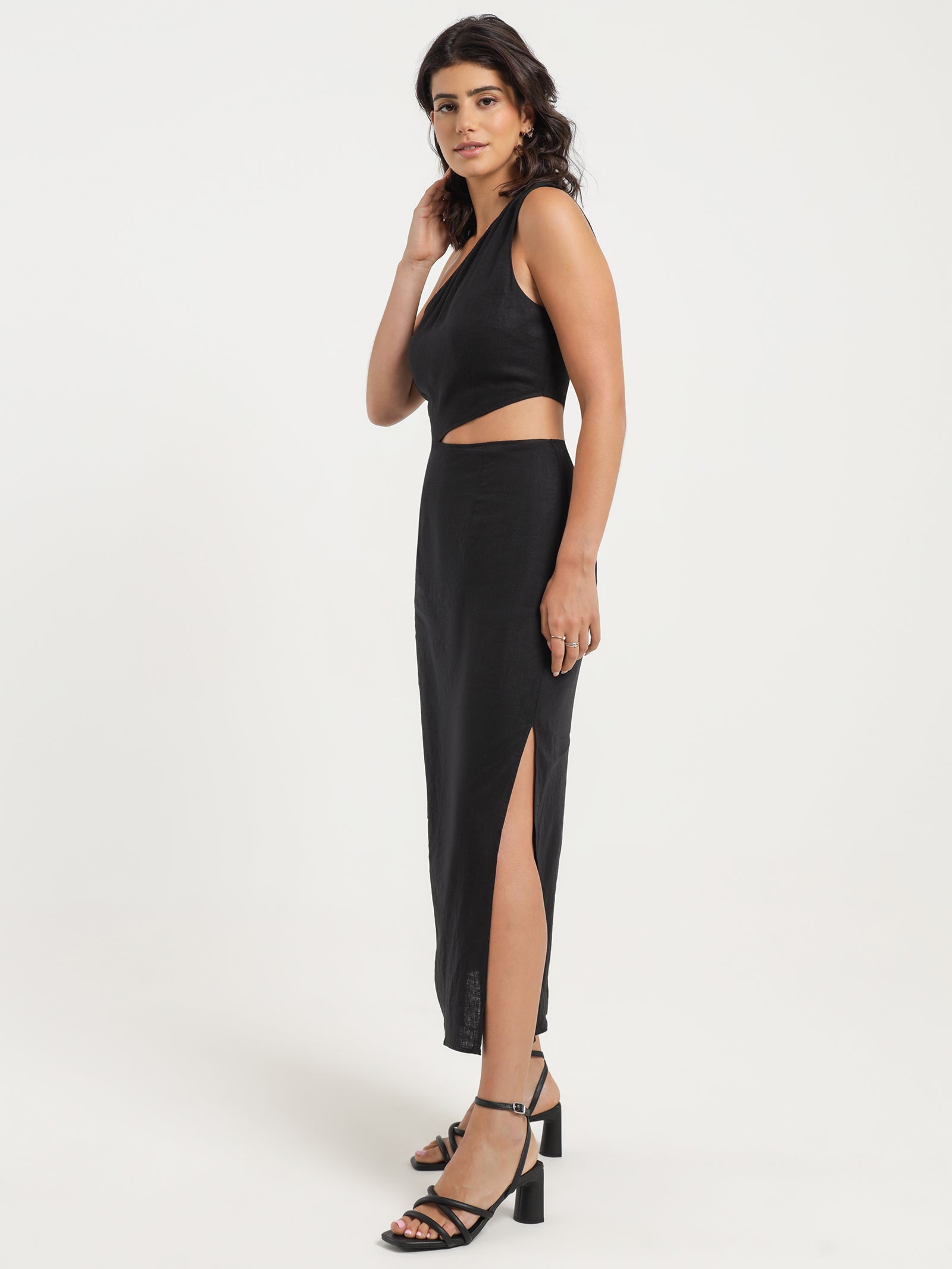 Fin Asymmetrical Maxi Dress