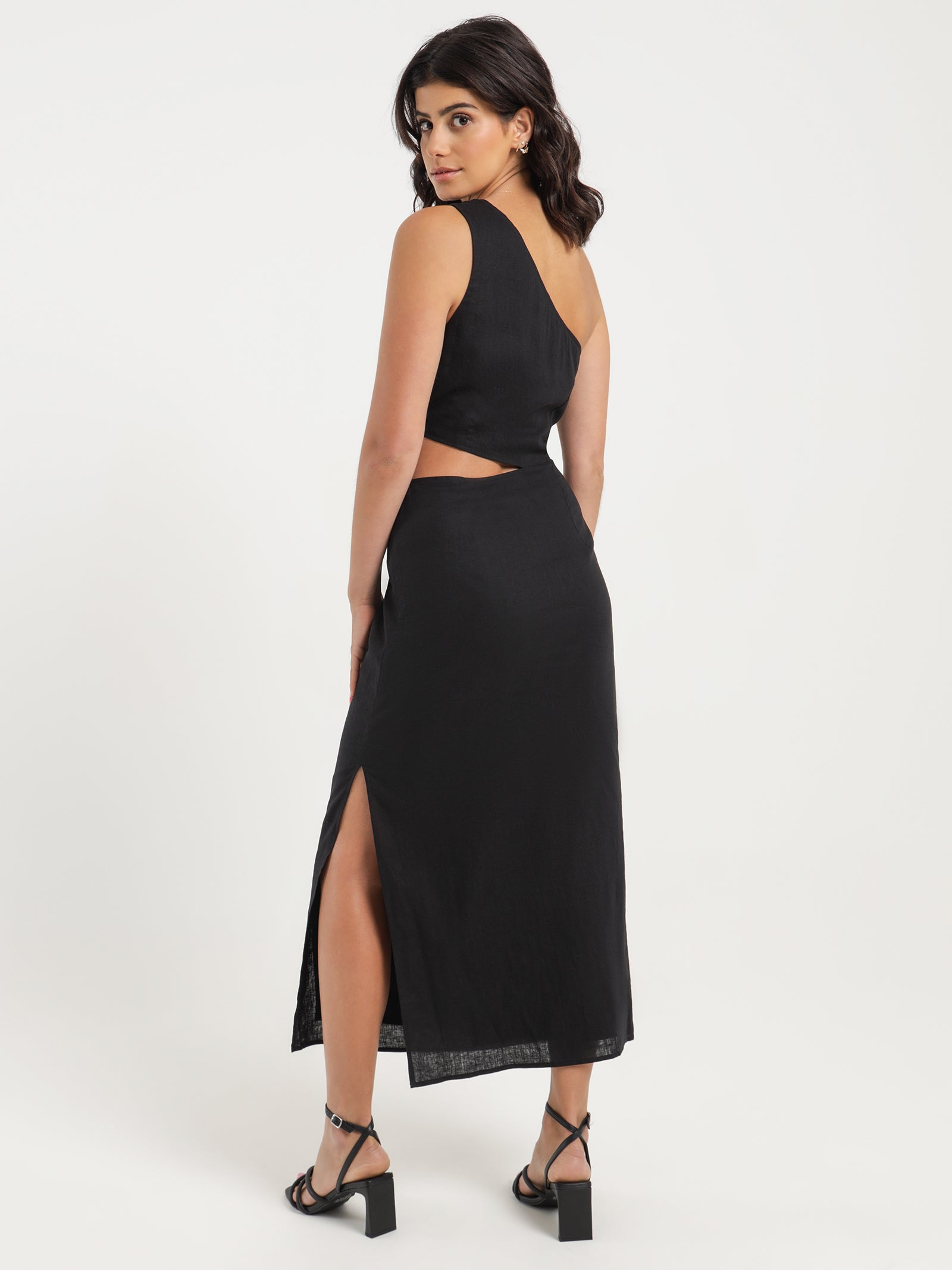 Fin Asymmetrical Maxi Dress