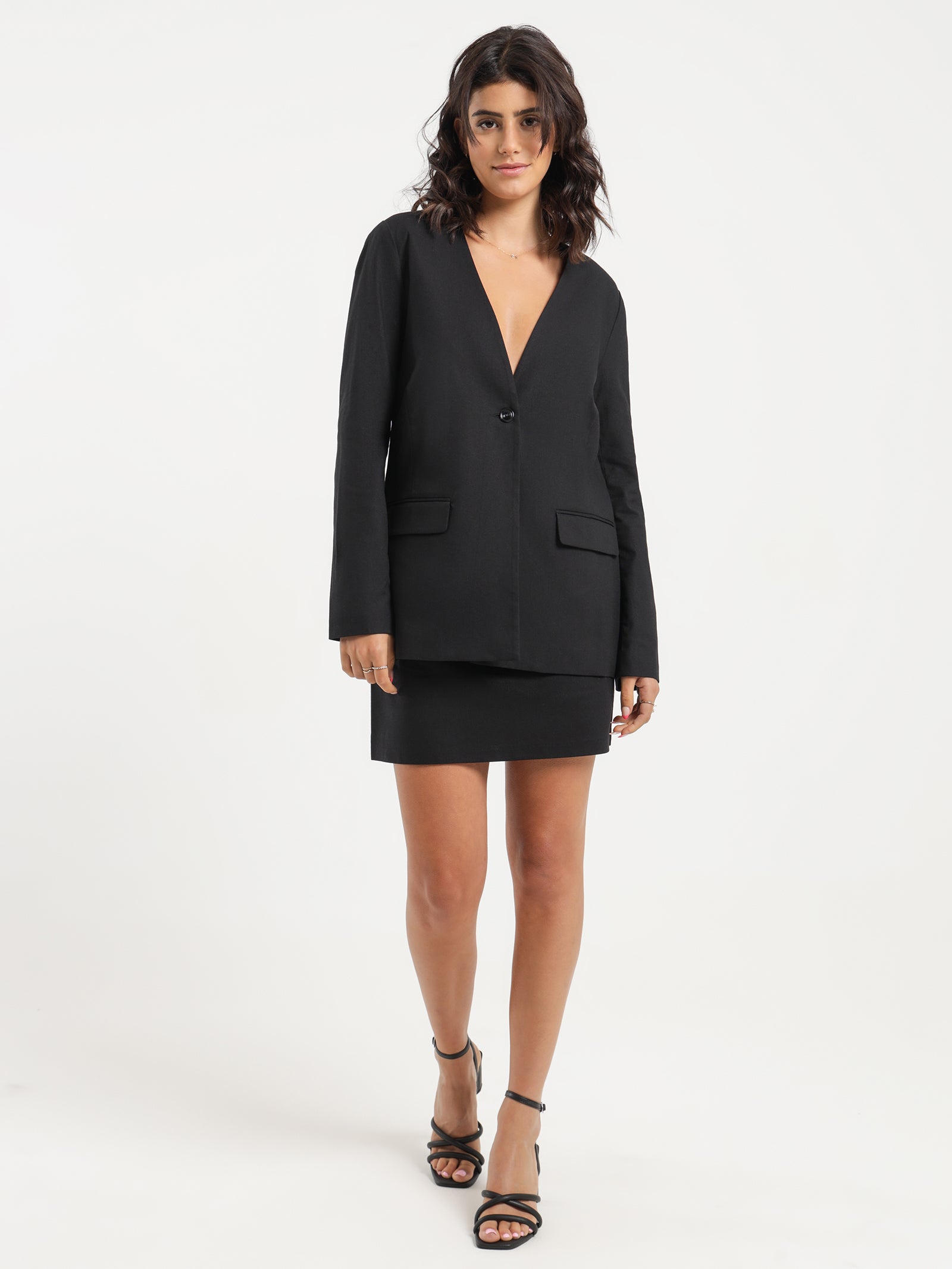 Emily Collarless Blazer