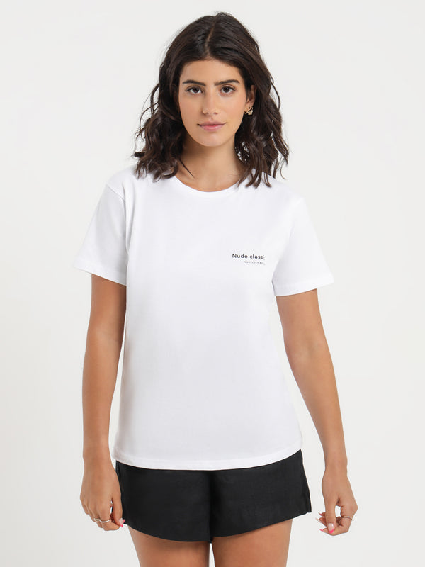 Classics T-Shirt in White - Glue Store