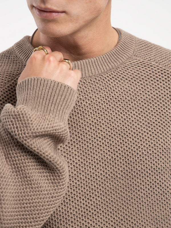 Dorian Button Knit Sweater - Ivory
